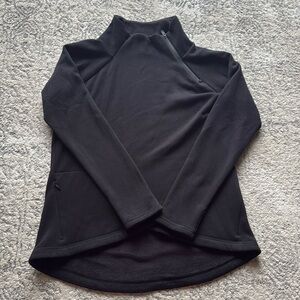 Athleta black tulip hem sweatshirt